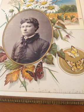 A photo of Letitia now in a photo album in the family home Ashby House in Ross Tasmania. The family there now named Leake are no relation to the original Leakes but bought if off the family  who purchased it from Letitia.